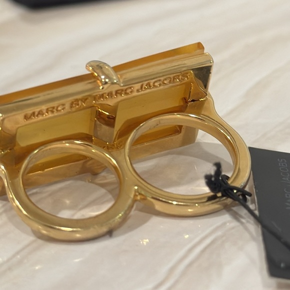 Marc Jacobs Ring Double Finger Gemstone Ring NWT - Picture 9 of 9